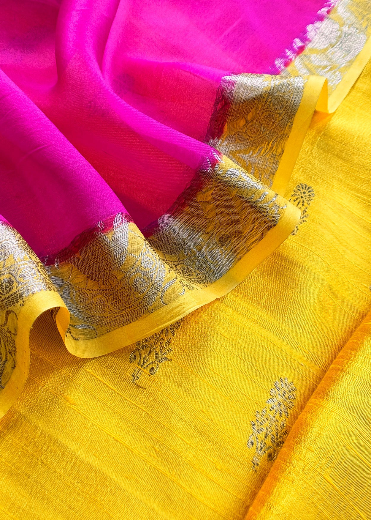 Raw silk unstitched suit set at the best price