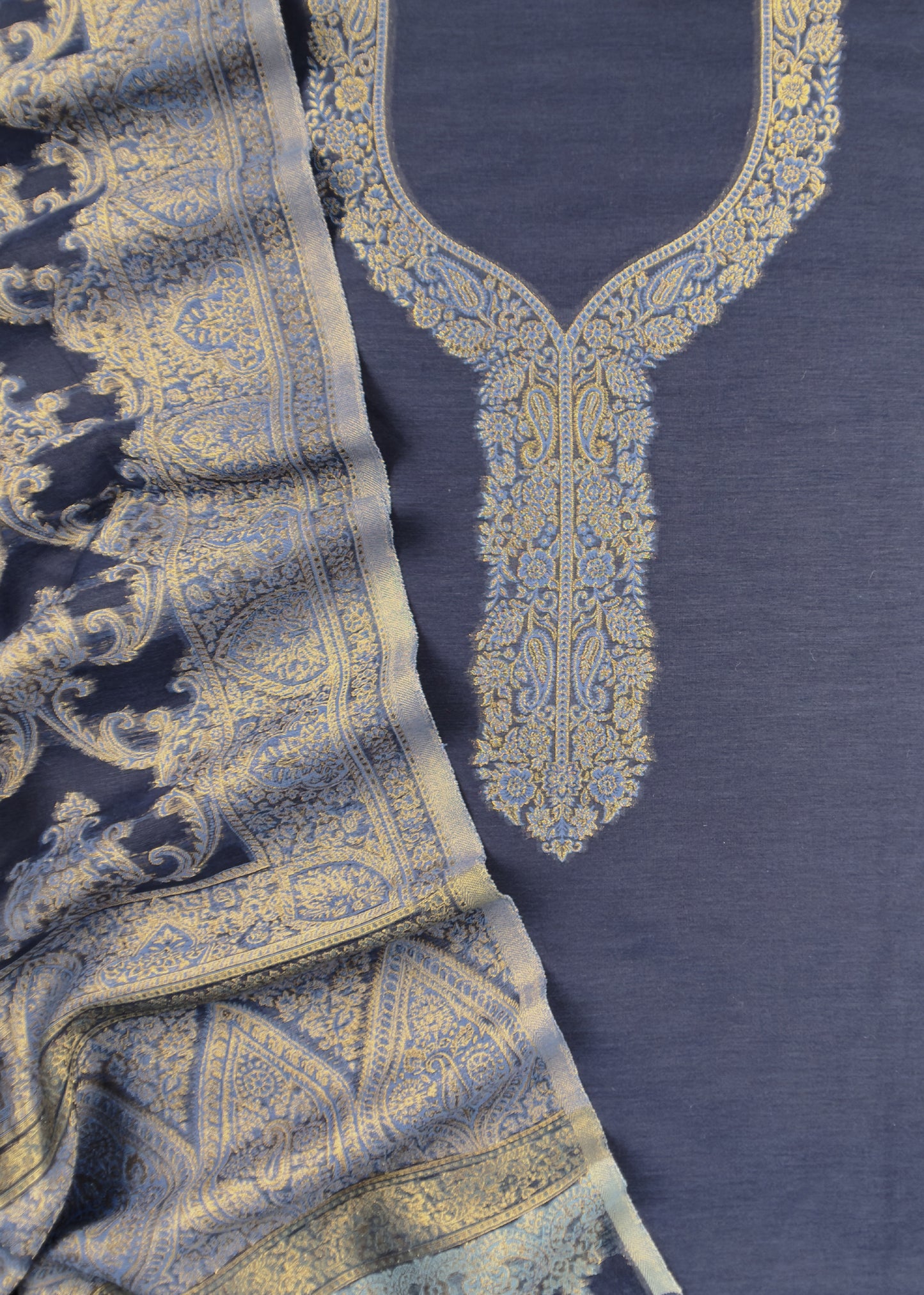 wedding wear kani silk suit