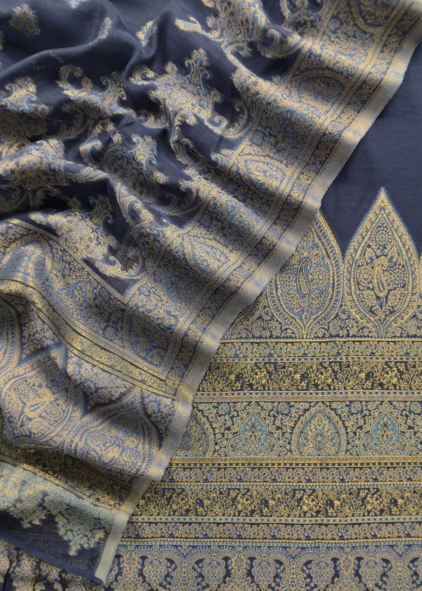 kani silk unstitched suit with dupatta