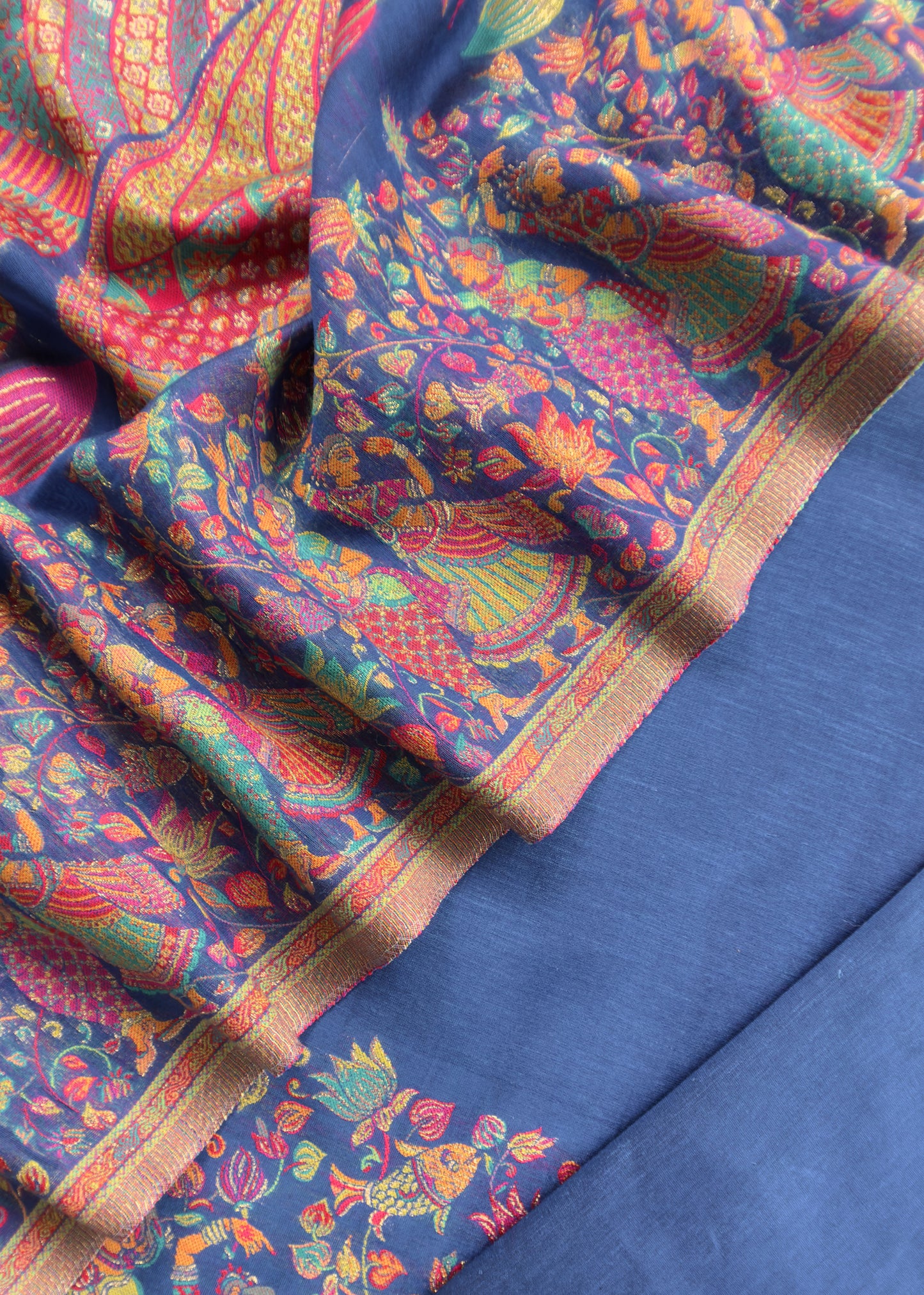 wedding wear kani silk suit