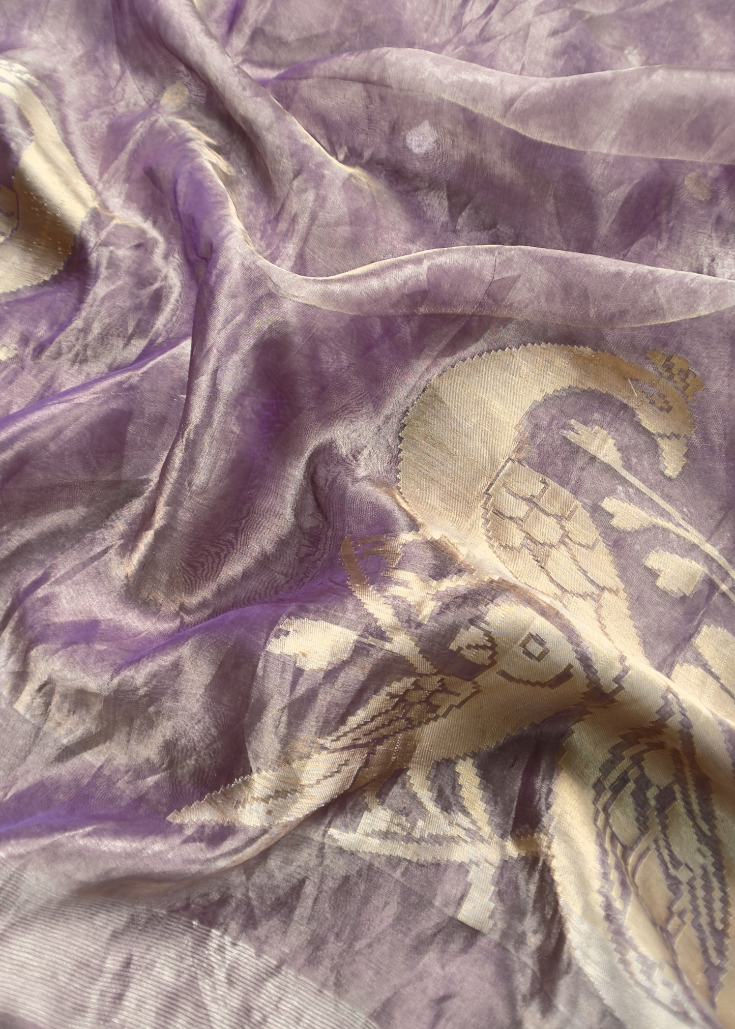 Buy wedding wear suit in tissue silk fabric