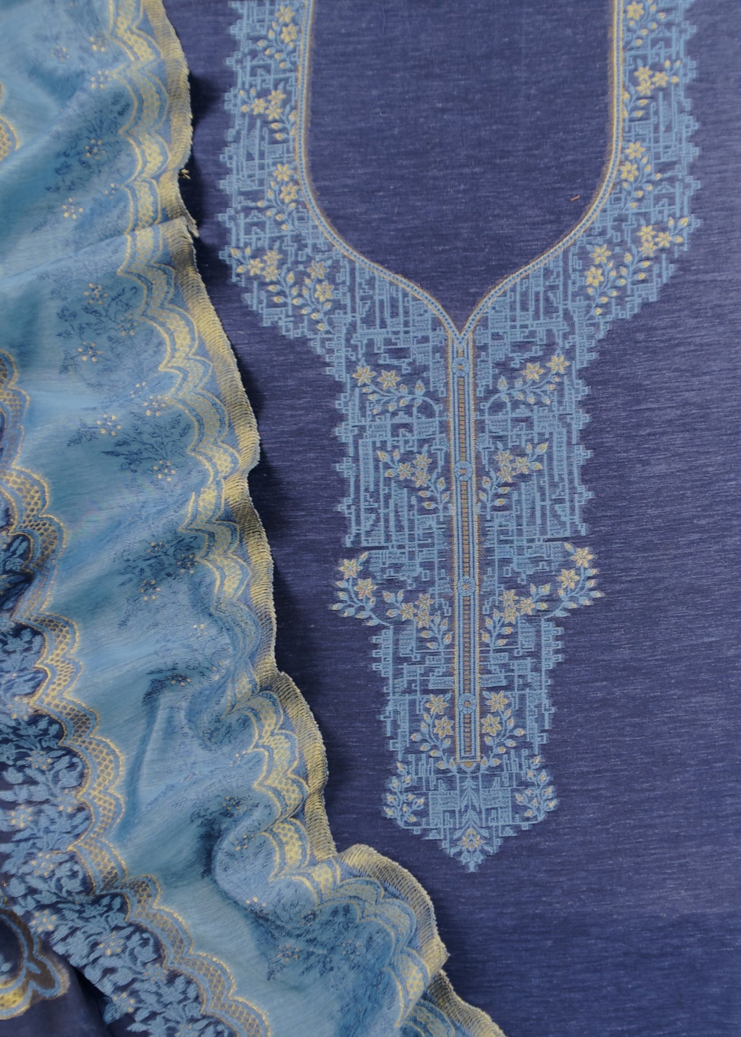 wedding wear kani silk suit