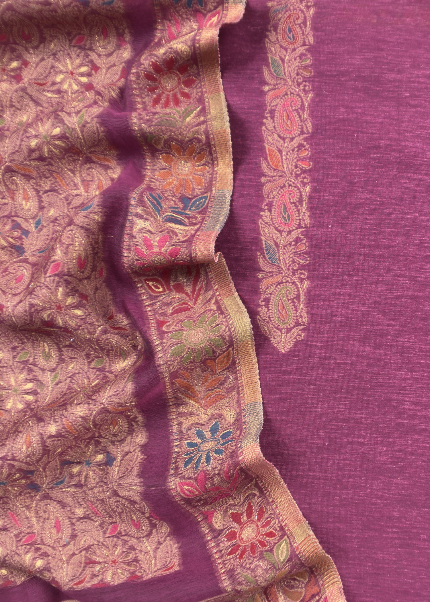 festive handwoven kani silk Suit Unstitched