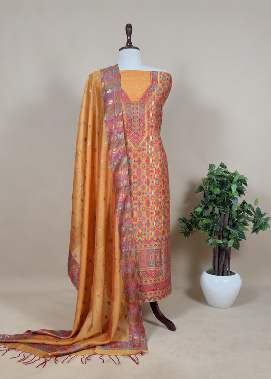 wedding wear kani silk suit