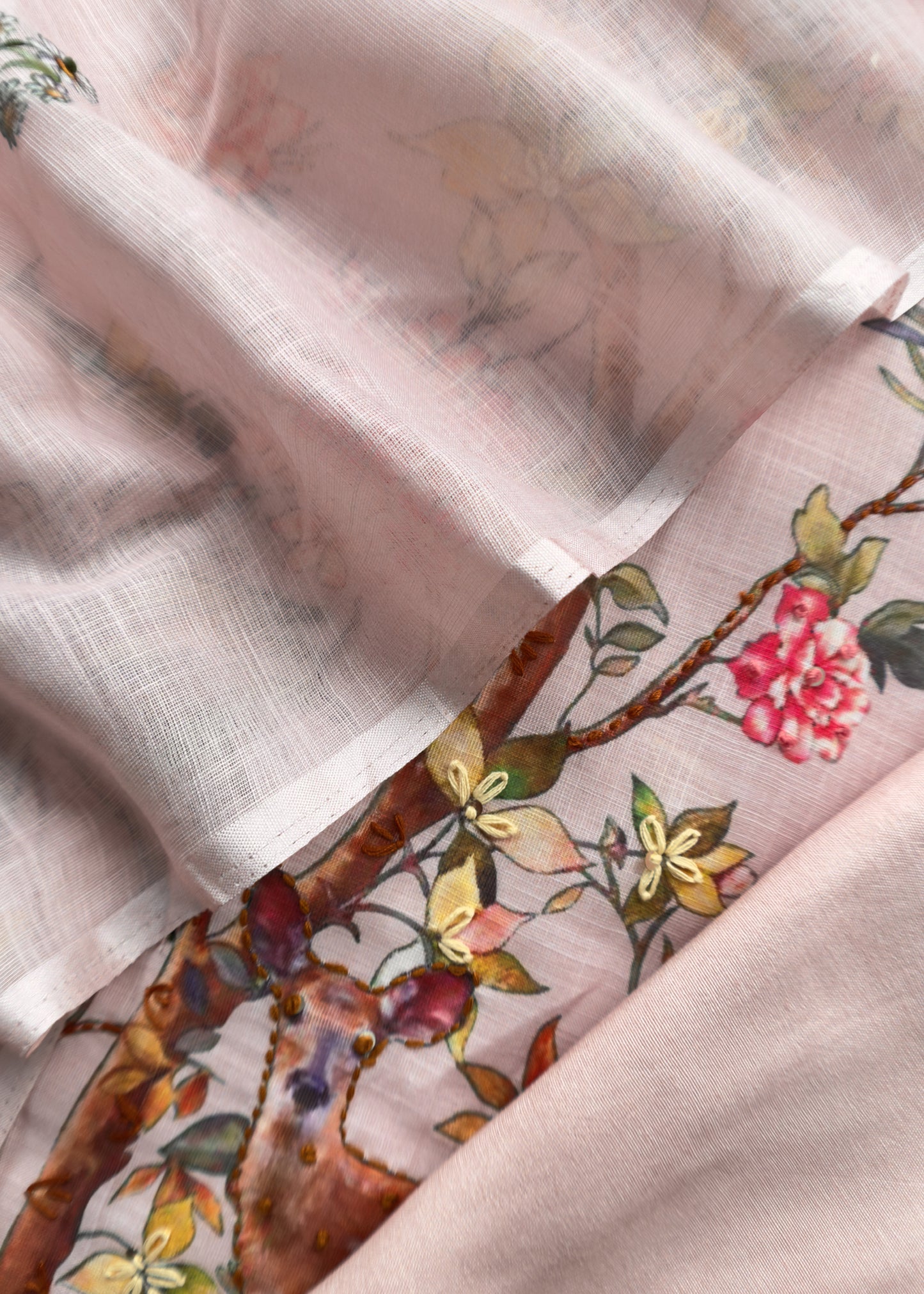 linen unstitched suit gifting for woman