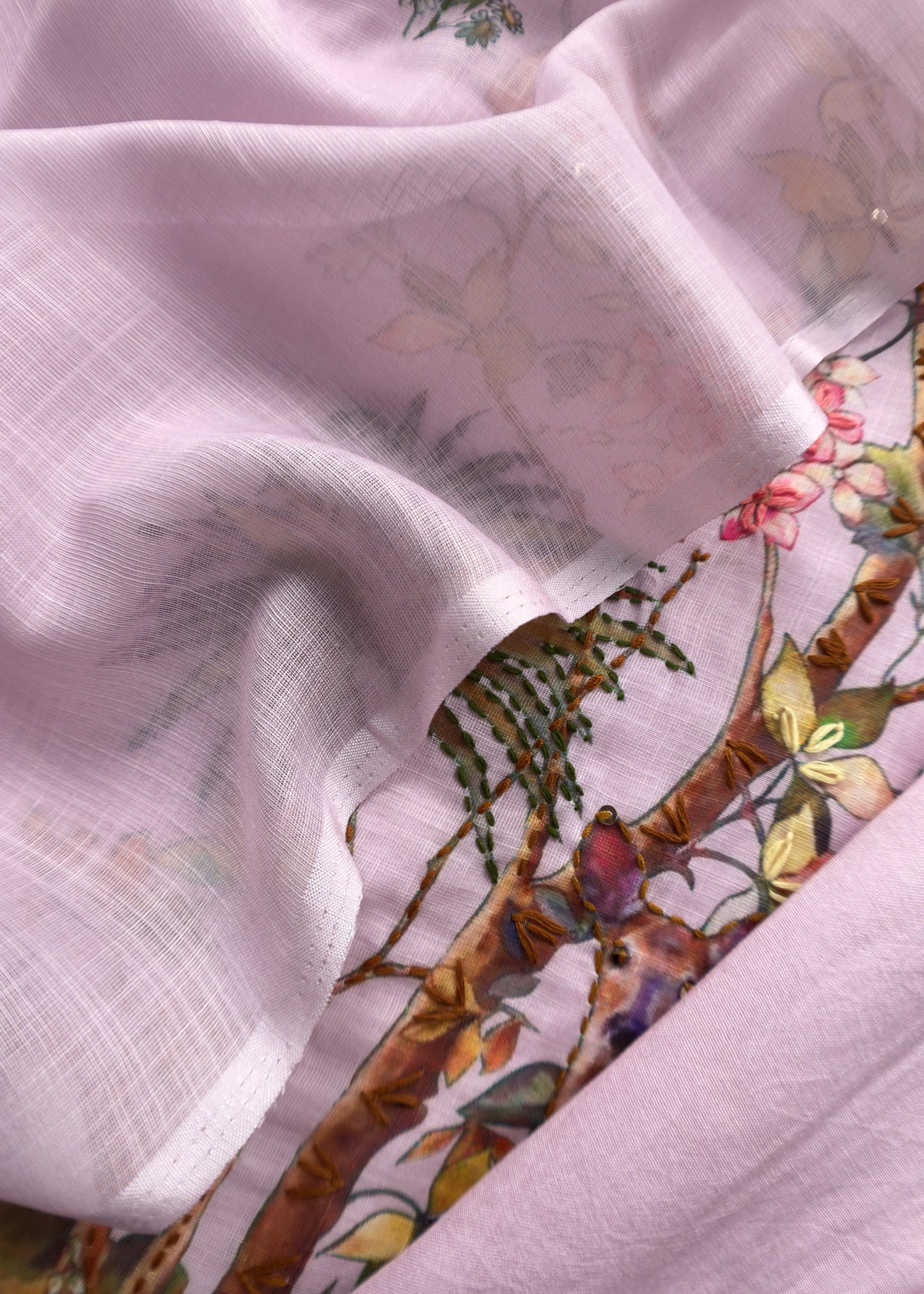 linen unstitched suit gifting for woman