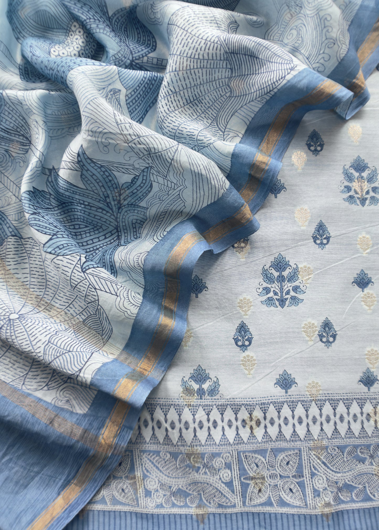 Summer wear maheshwari suit with dupatta