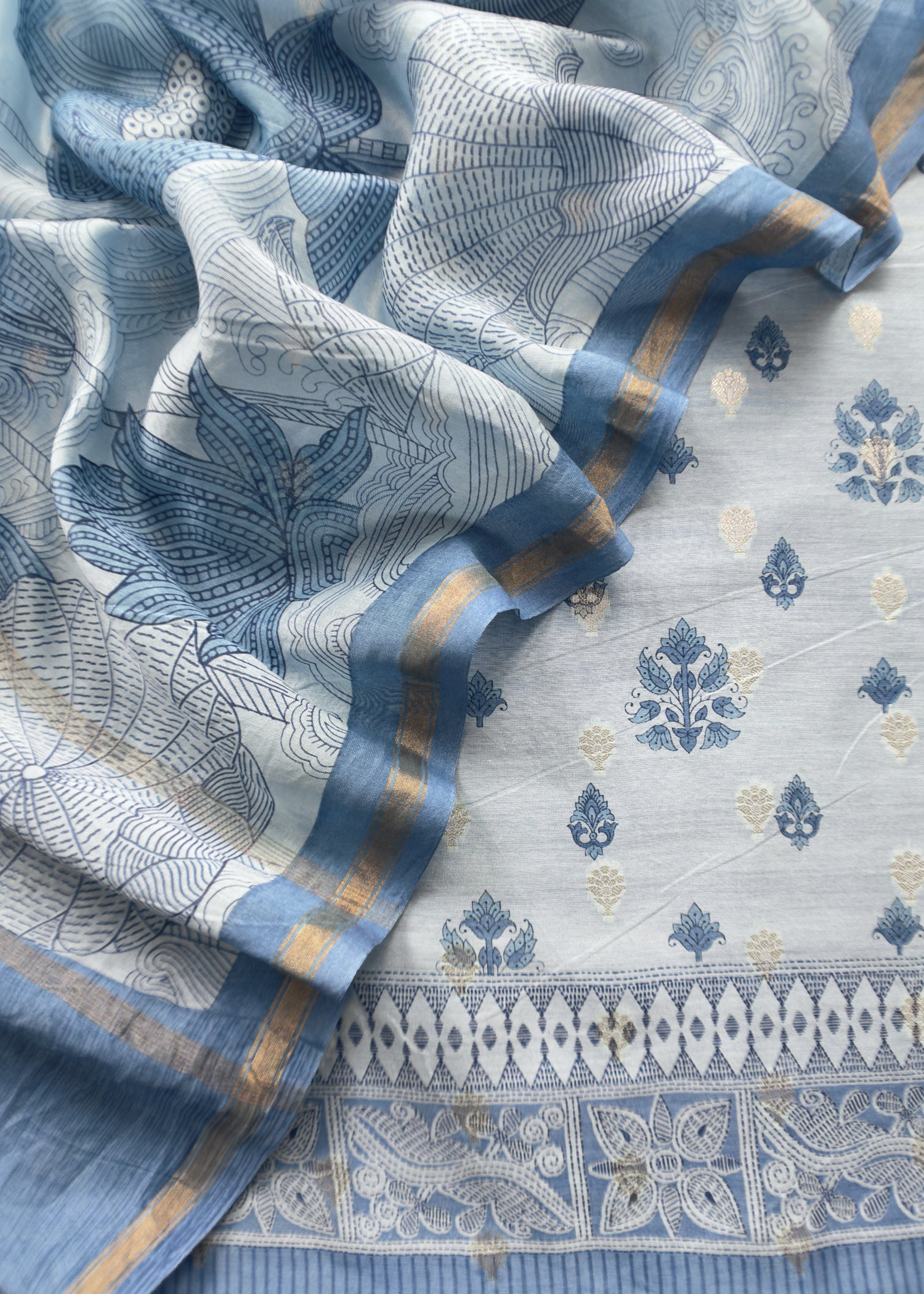 Summer wear maheshwari suit with dupatta