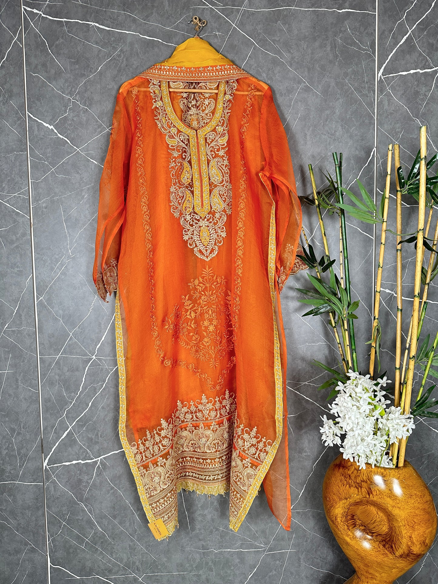 wedding wear organza suit set