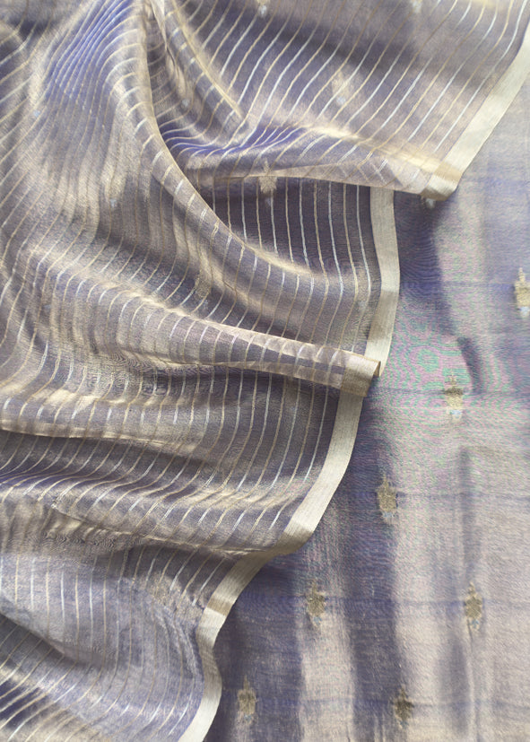 Kalasheel Luxe Handwoven Banarasi Tissue Dupatta-Suit