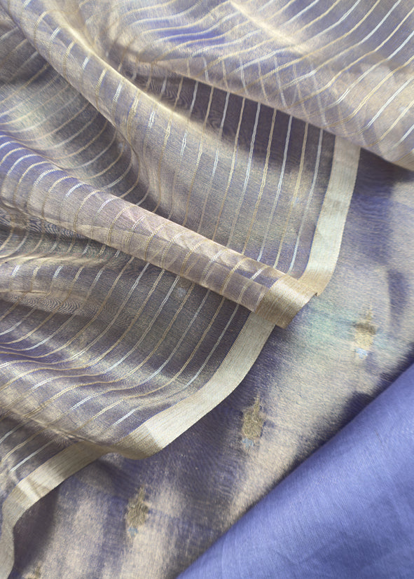 Kalasheel Luxe Handwoven Banarasi Tissue Dupatta-Suit