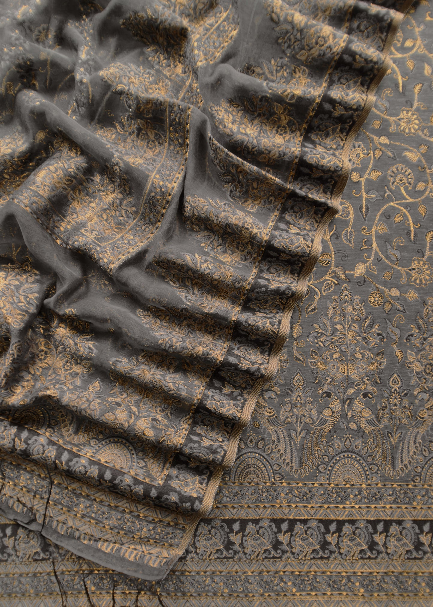 kani silk unstitched suit with dupatta