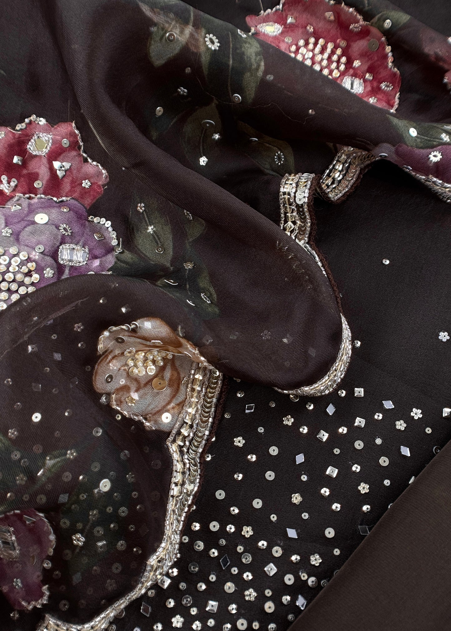 Premium quality kora silk unstitched suit with dupatta