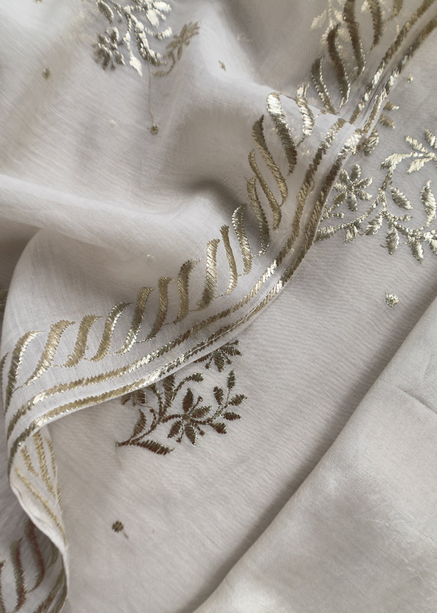 mul chanderi suit with dupatta