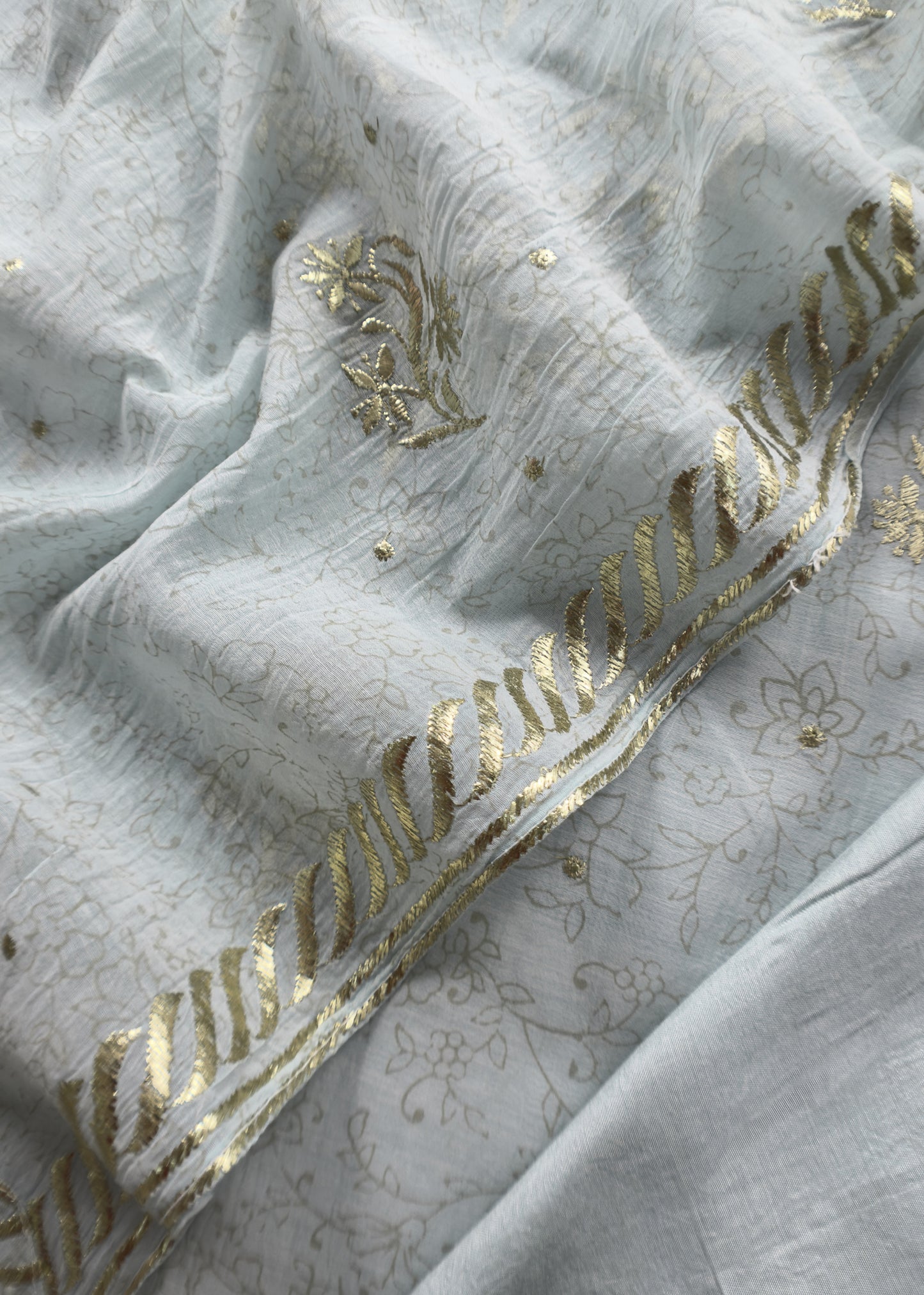 mul chanderi suit with dupatta