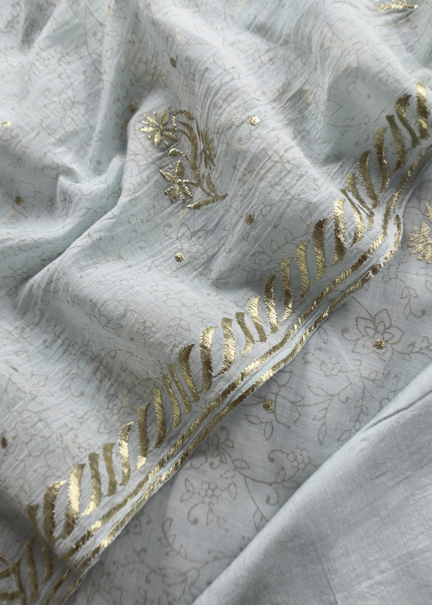 mul chanderi suit with dupatta