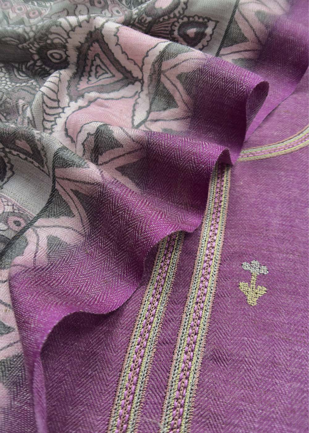 Close-up of Handcrafted Kalamkari Designs