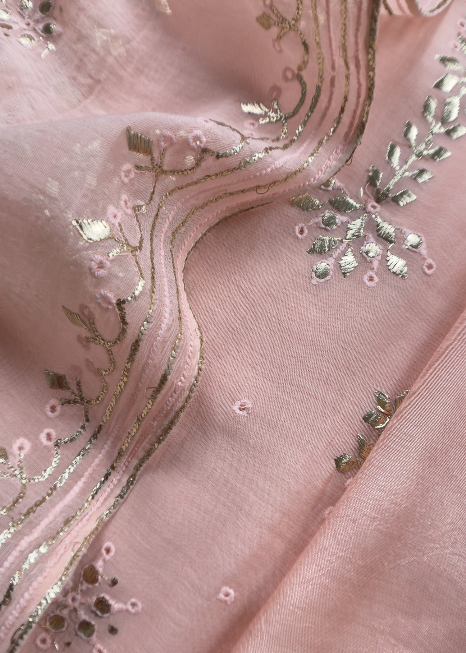 mul chanderi suit with dupatta