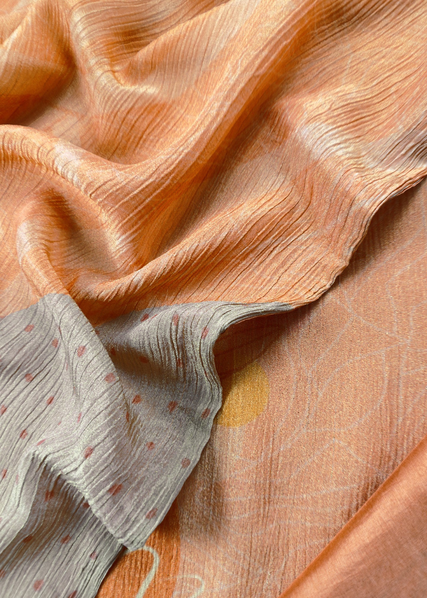 Premium Abstract Tissue-Silk Unstitched Dupatta-Suit with Banarasi zari weaving