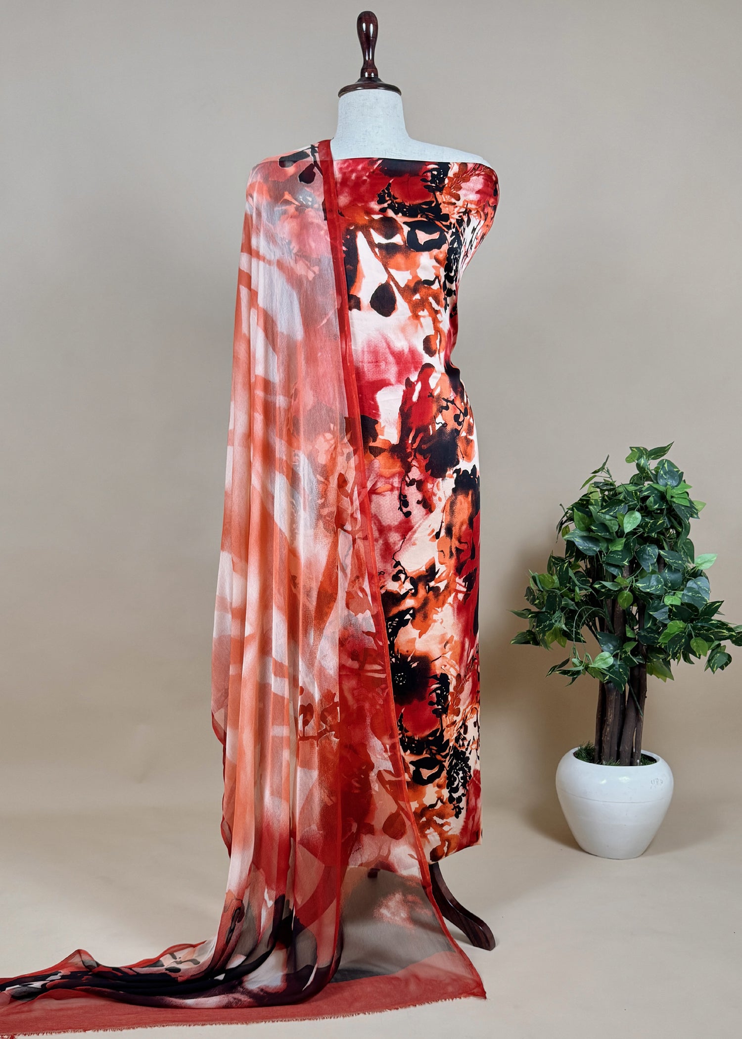 Crepe suit salwar for women