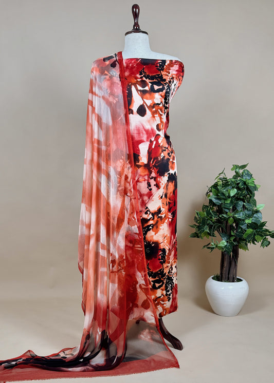 Crepe suit salwar for women