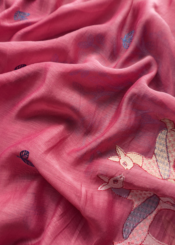 Summer wear suit pure mul chanderi fabric
