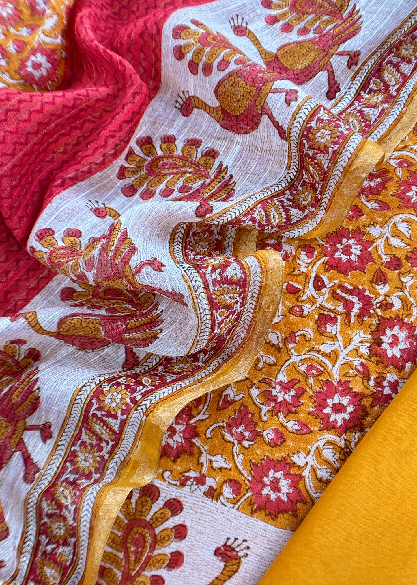 pure mul cotton suit fabric