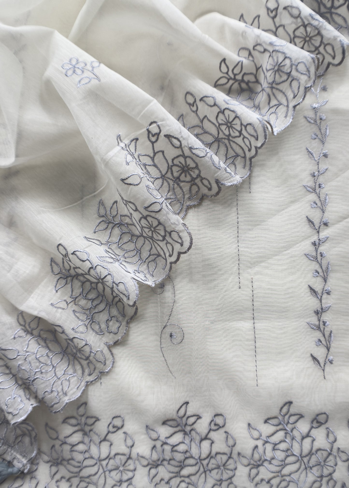 Summer wear suit pure mul chanderi fabric