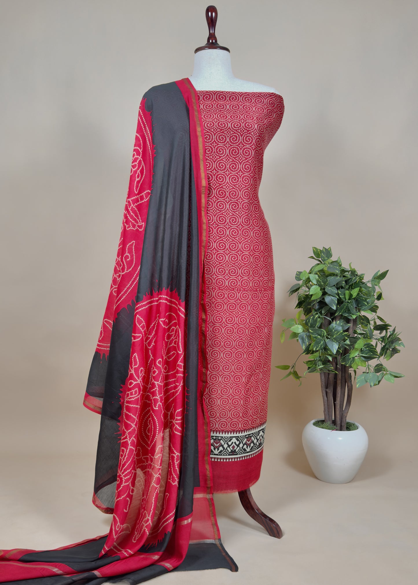 Buy unstitched maheshwari silk suit online in india
