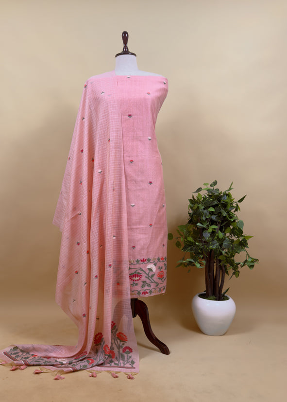 jamdani weaved suit for gifting mom