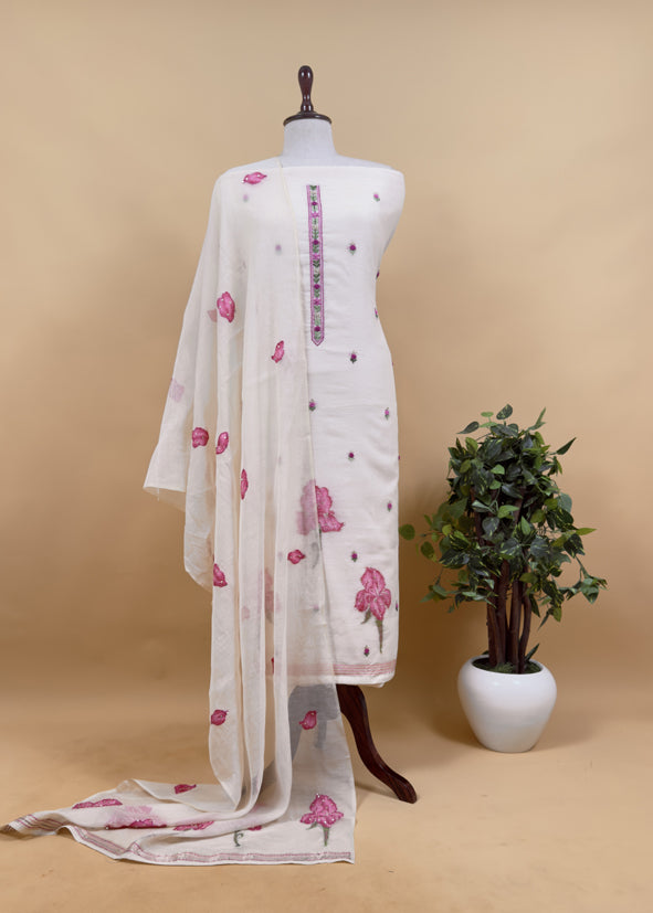 jamdani weaved suit for gifting mom