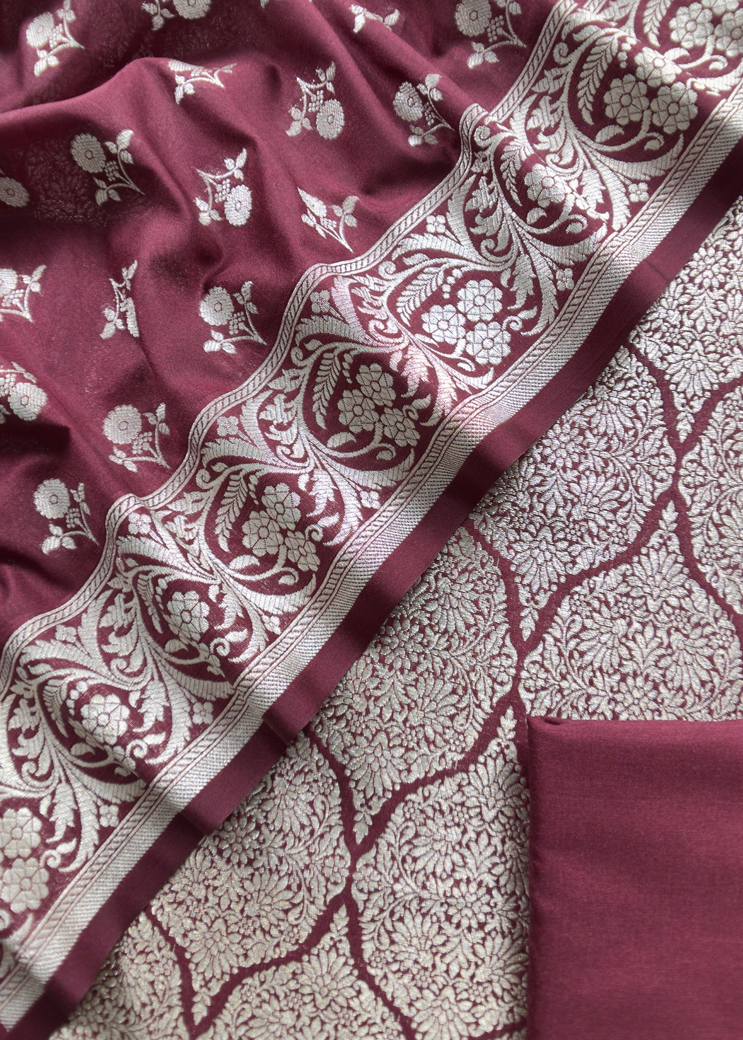Indian ethnic wear katan silk suit for bridal wear