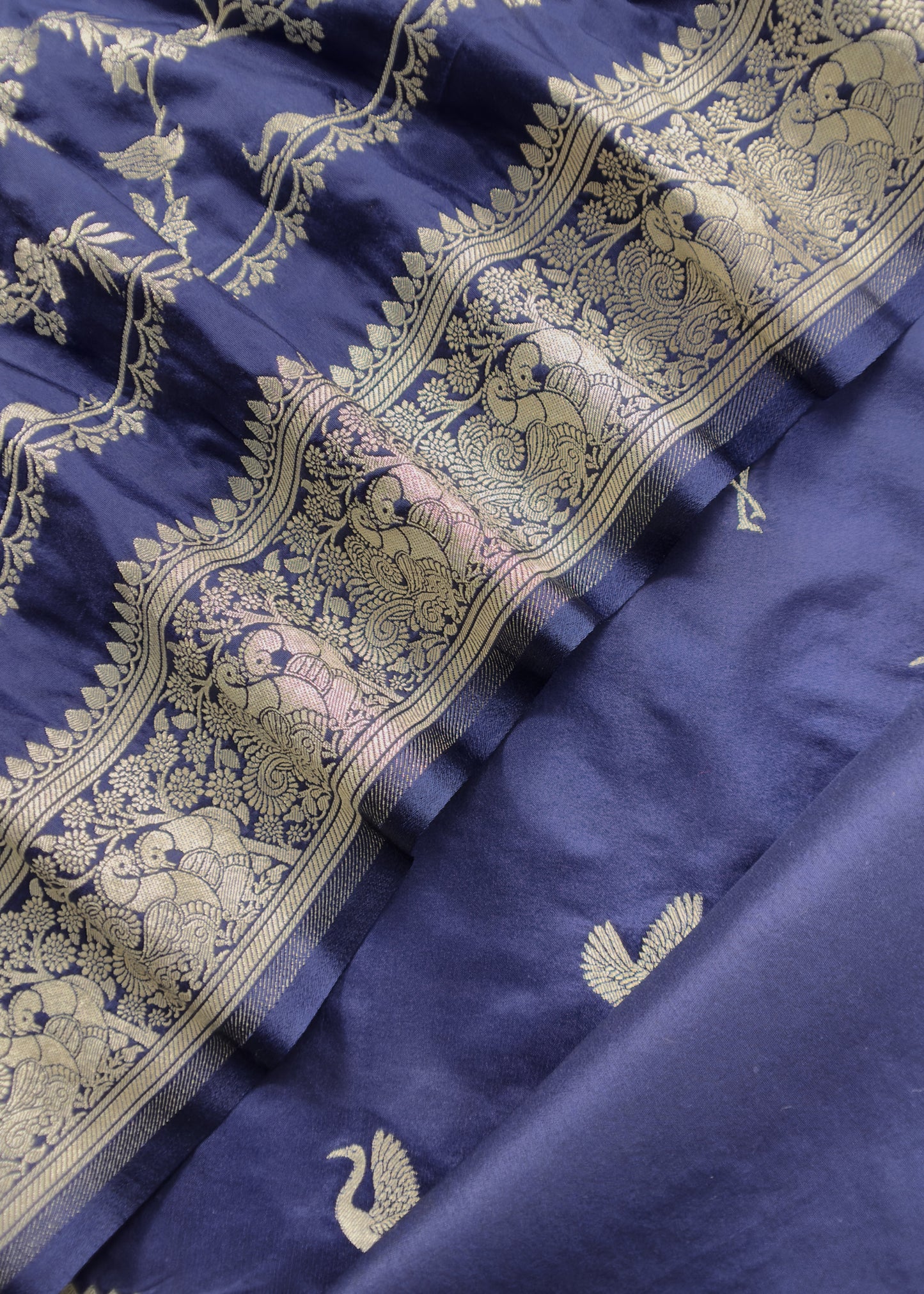 Indian ethnic wear katan silk suit for bridal wear
