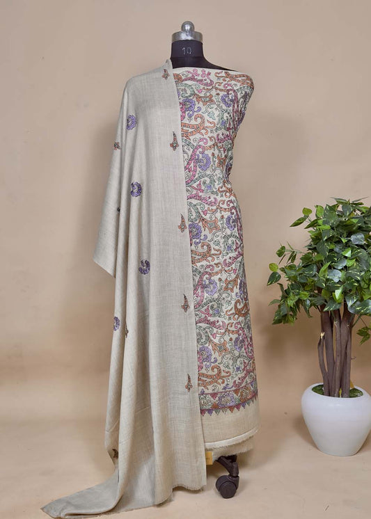 Beige Merino Wool Suit