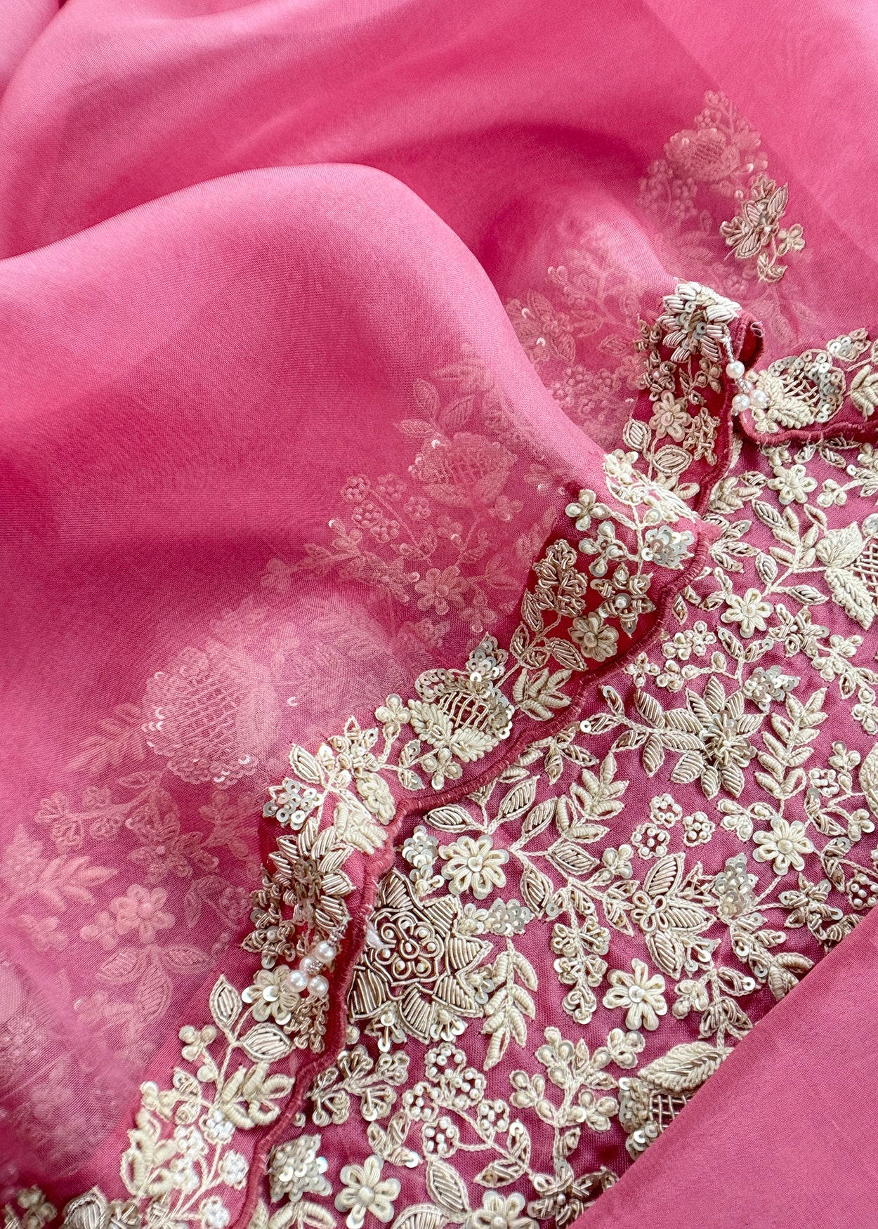 Festive celebration kora silk suit at the best price