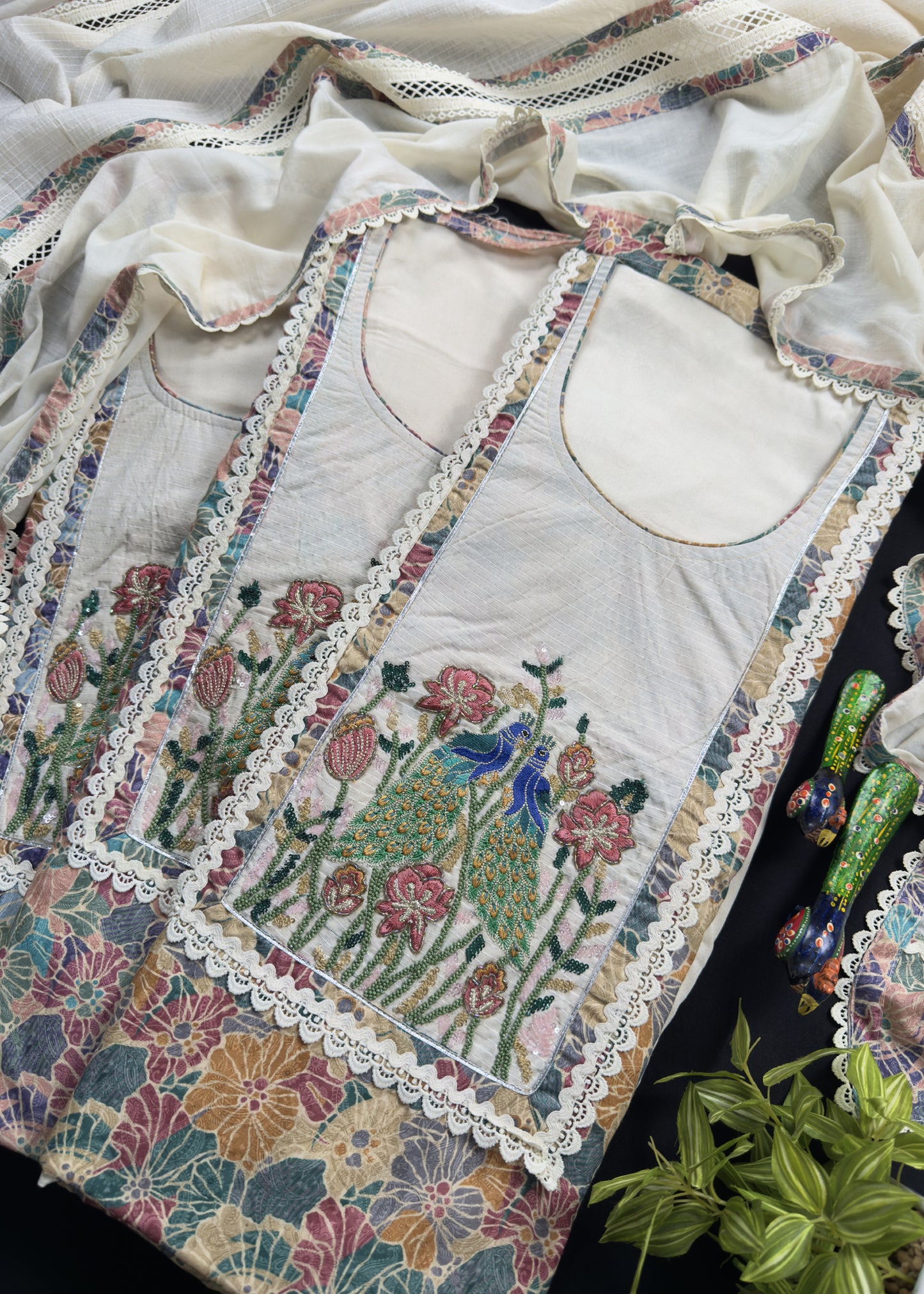 Pure cotton digital print Suit with dupatta.