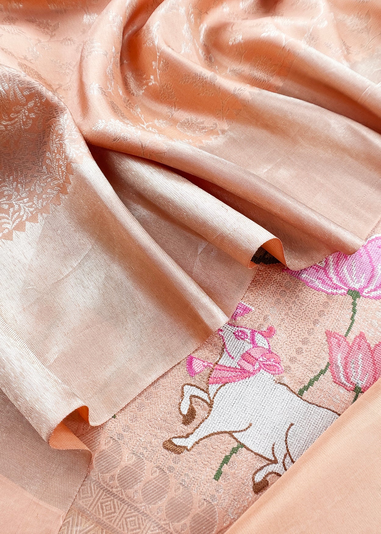 Pure handloom silk suit for the trousseau collection