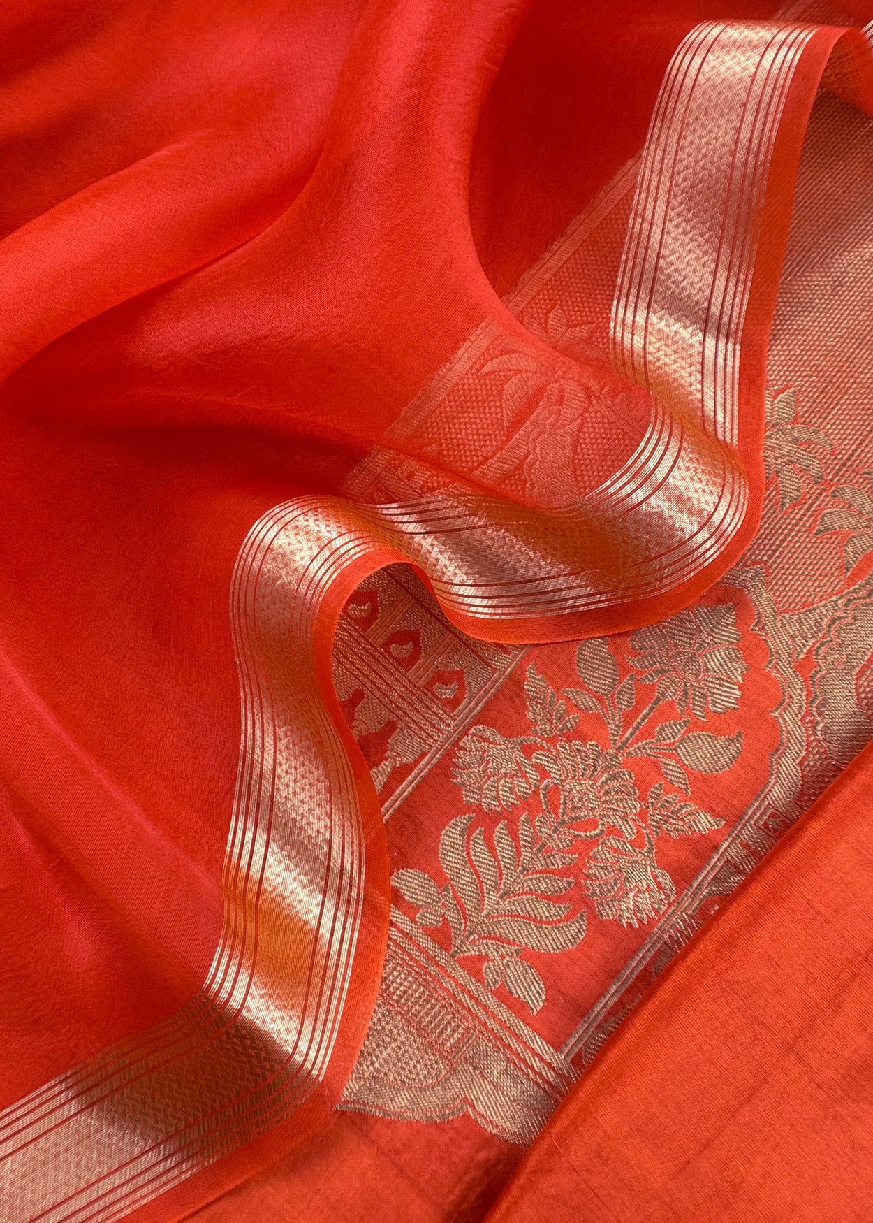 Indian traditional wear unstitched banarasi silk fabric