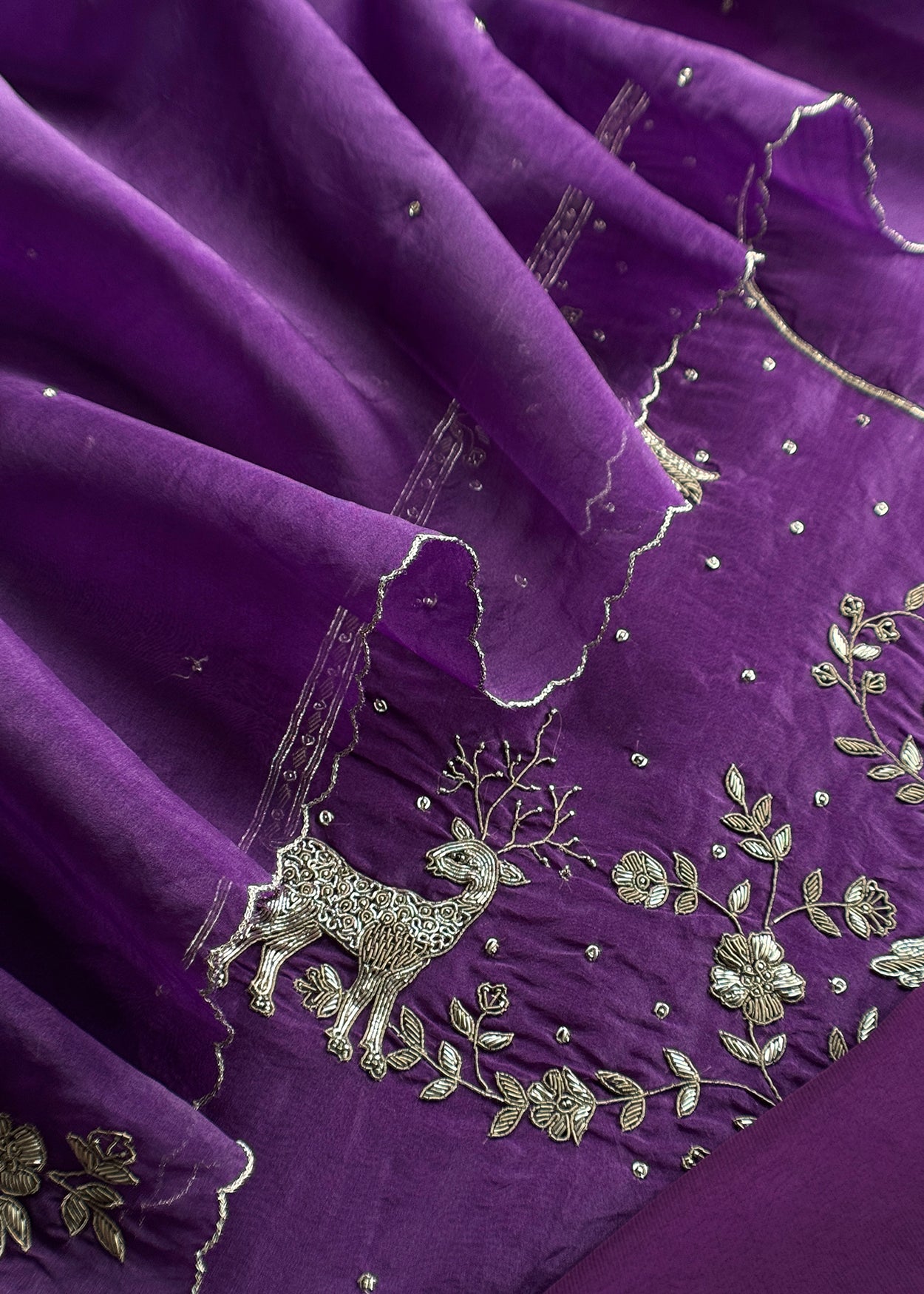 Festive celebration kora silk suit at the best price