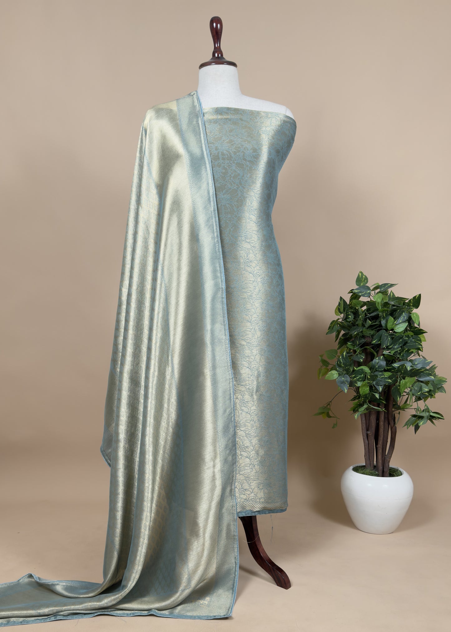 Wedding wear brocade suit