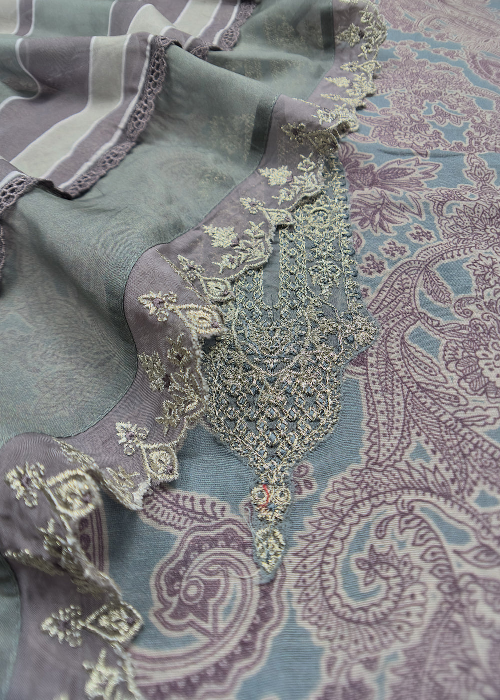 unstitched suit with dupatta