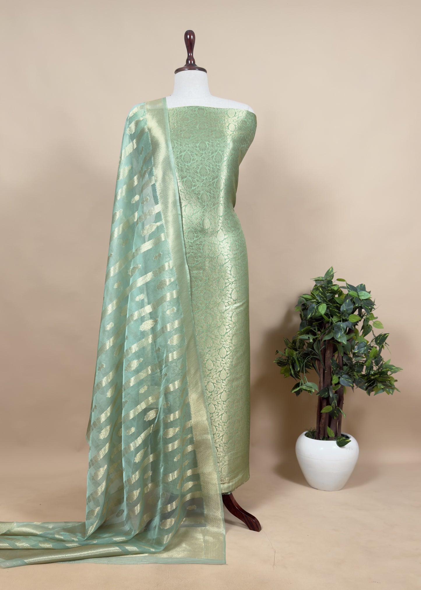 Wedding wear brocade suit