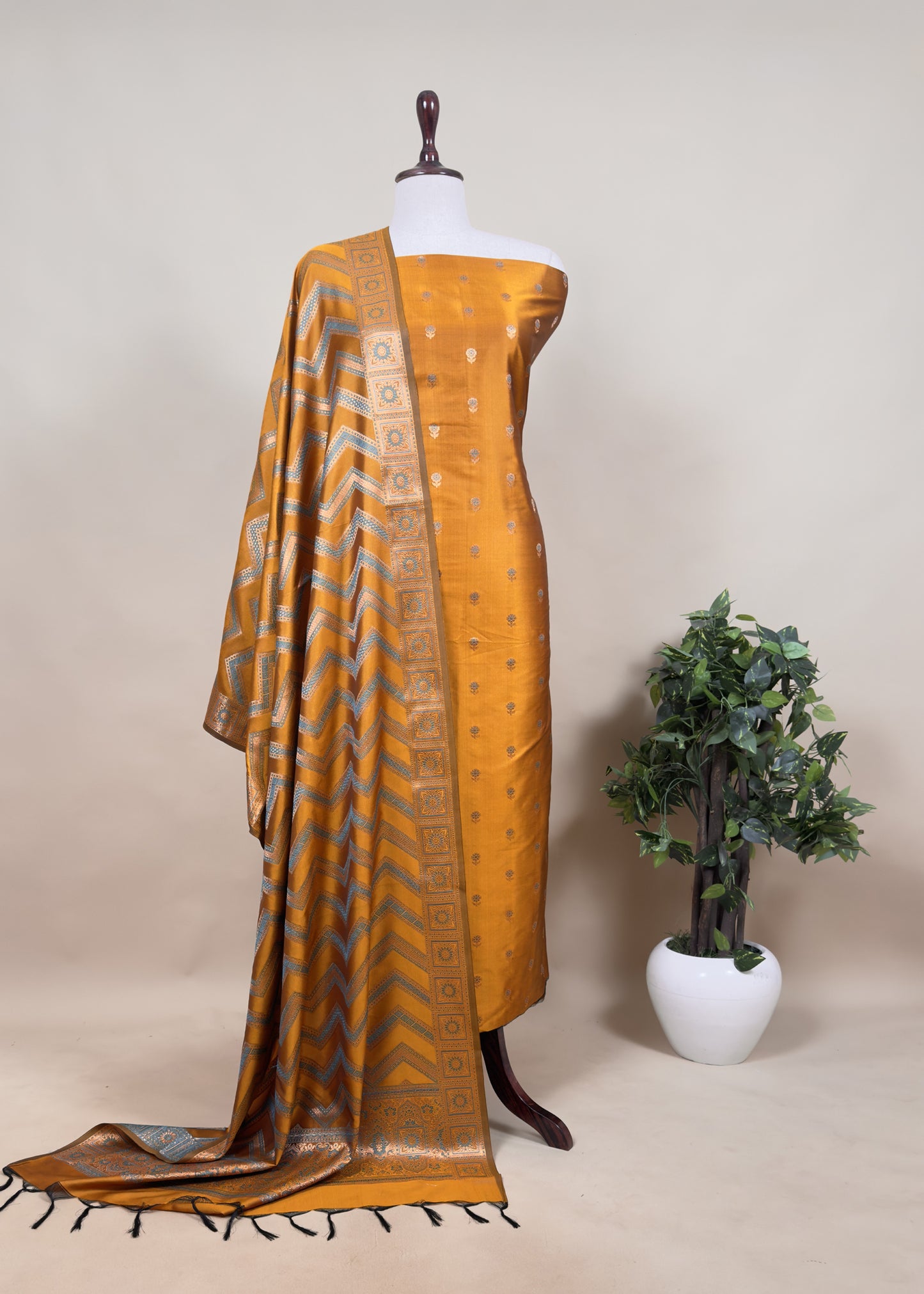 Banarasi silk suit for wedding collection
