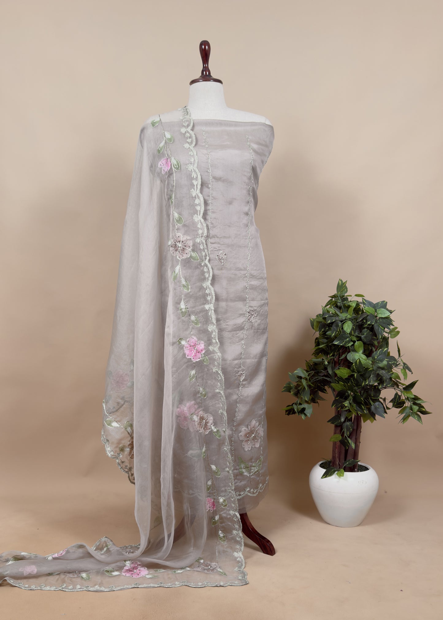 Buy pure organza suit at the best price