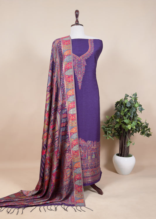 wedding wear kani silk suit