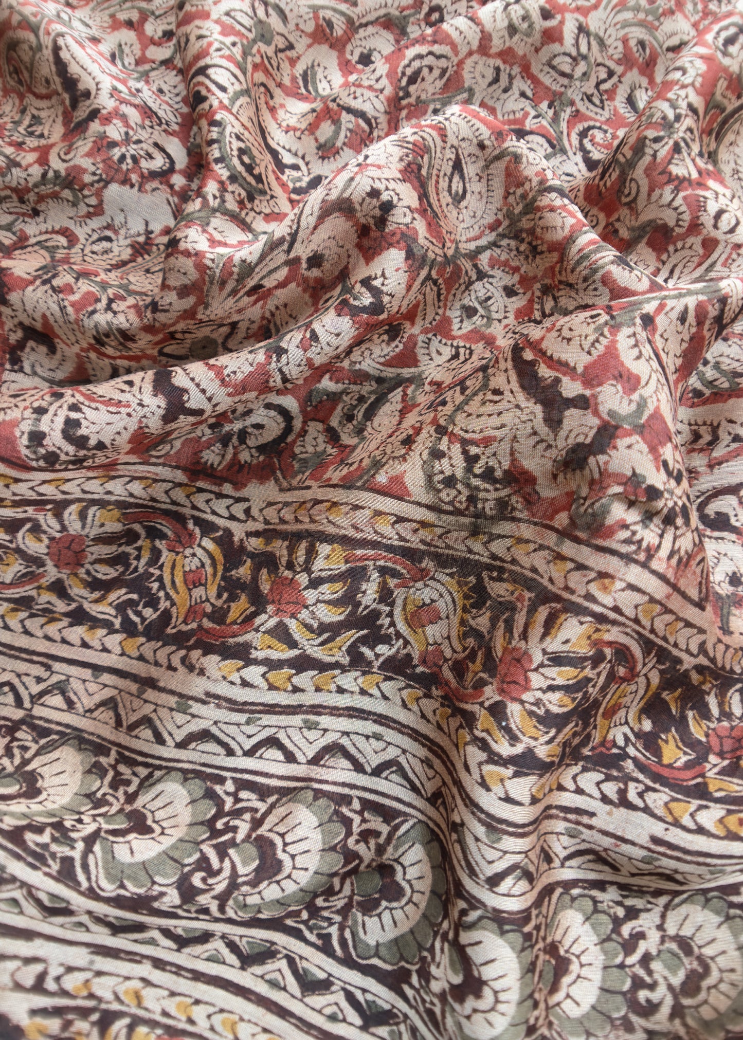 Buy Unstitched Ajrakh Chanderi Silk Suits