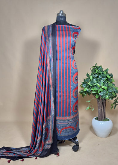 Ajrakh Modal Suit With Dupatta