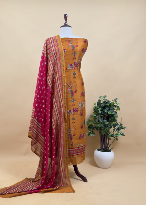 Pure maheshwari suit for women
