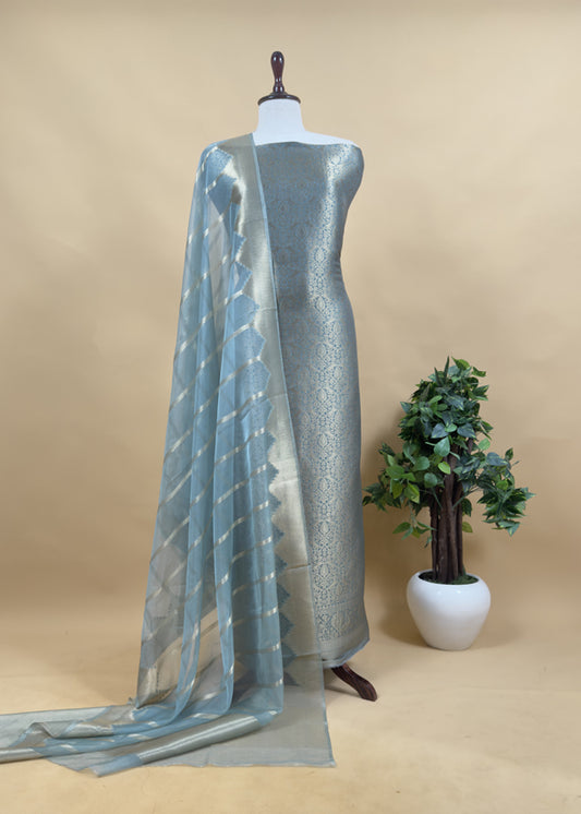 party wear brocade silk suit at the best price