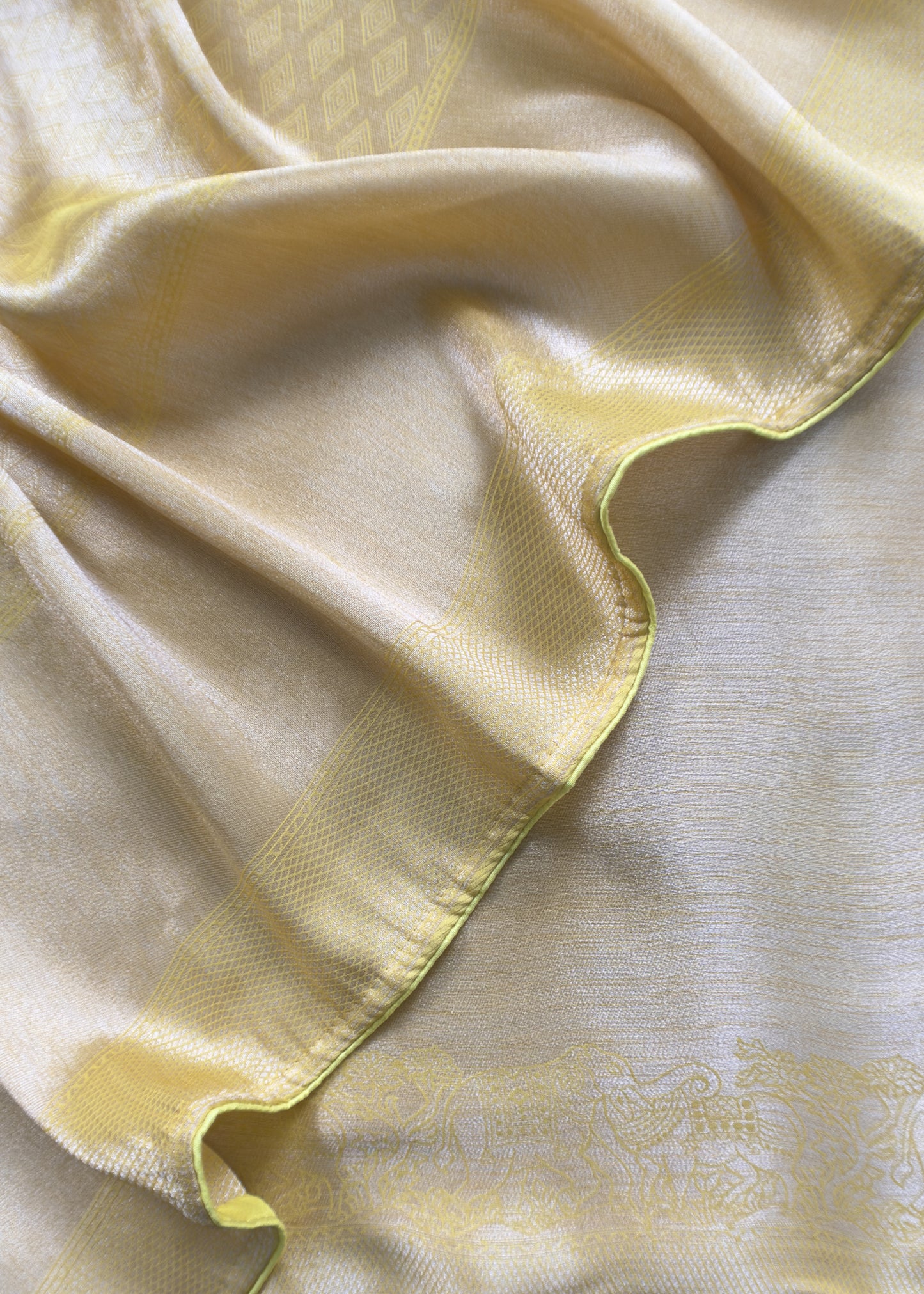 Indian Traditional Wear Brocade Organza Fabric